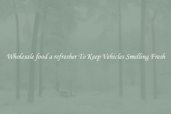 Wholesale food a refresher To Keep Vehicles Smelling Fresh