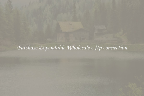 Purchase Dependable Wholesale c ftp connection