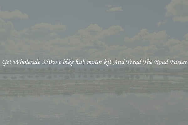 Get Wholesale 350w e bike hub motor kit And Tread The Road Faster