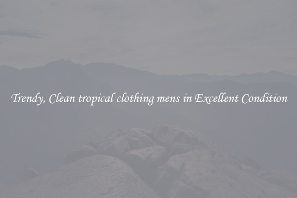 Trendy, Clean tropical clothing mens in Excellent Condition