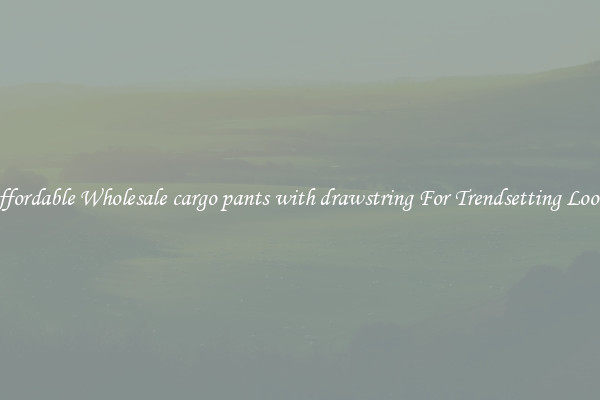 Affordable Wholesale cargo pants with drawstring For Trendsetting Looks