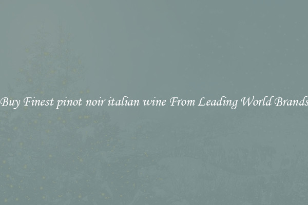 Buy Finest pinot noir italian wine From Leading World Brands
