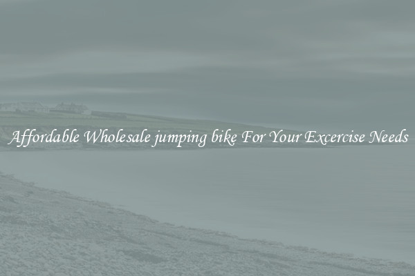 Affordable Wholesale jumping bike For Your Excercise Needs