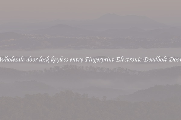 Wholesale door lock keyless entry Fingerprint Electronic Deadbolt Door 