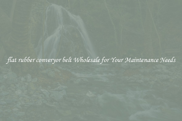 flat rubber converyor belt Wholesale for Your Maintenance Needs