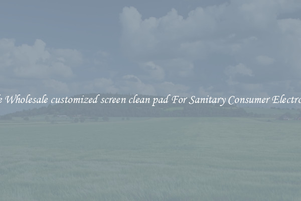 Safe Wholesale customized screen clean pad For Sanitary Consumer Electronics