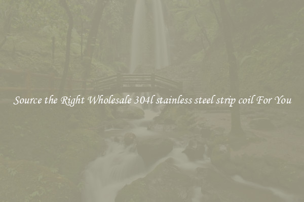 Source the Right Wholesale 304l stainless steel strip coil For You