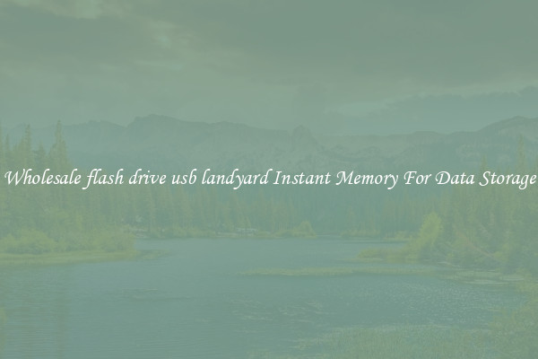 Wholesale flash drive usb landyard Instant Memory For Data Storage
