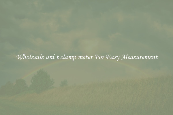 Wholesale uni t clamp meter For Easy Measurement
