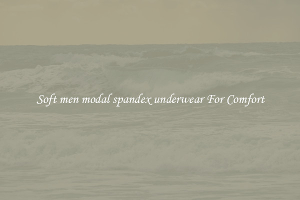 Soft men modal spandex underwear For Comfort