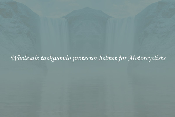 Wholesale taekwondo protector helmet for Motorcyclists