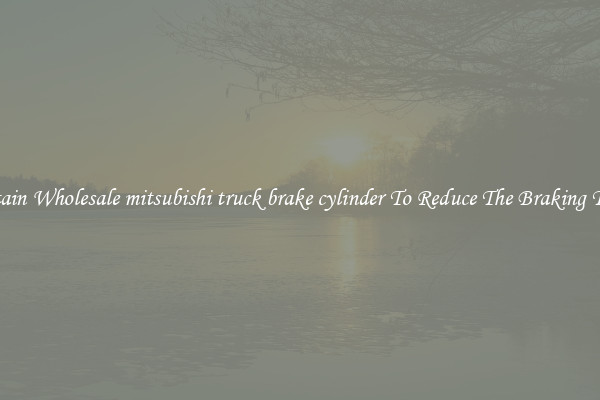Obtain Wholesale mitsubishi truck brake cylinder To Reduce The Braking Time